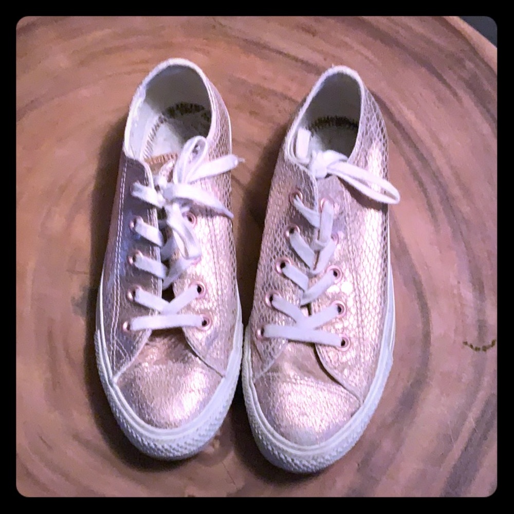 Rose gold converse